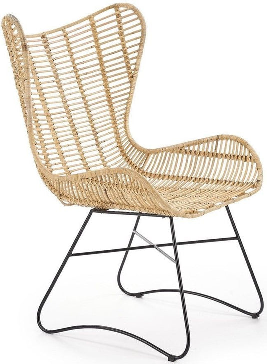 Lounge Chair Indiana | size: Width: 69cm, Height: 103cm, Depth: 70cm | color: Beige | image: 1 | variant: 1011390