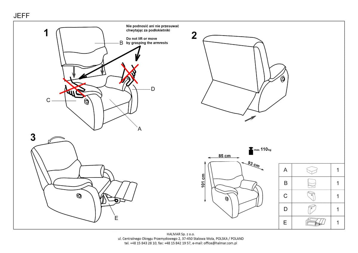 Lounge Chair Jeff | size: Width: 85cm, Height: 101cm, Depth: 93cm | color: Black | image: 4 | variant: 1004660