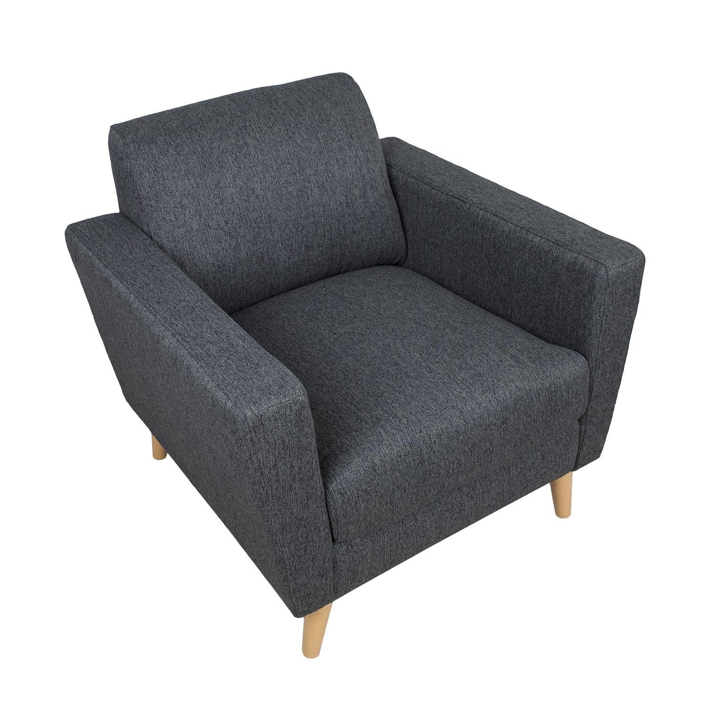 Lounge Chair Kaili | size: Width: 83cm, Height: 84cm, Depth: 84cm | color: Gray | image: 4 | variant: 1004854