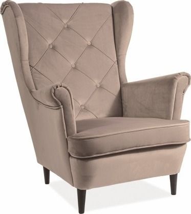 Lounge Chair Lady | size: Width: 75cm, Height: 101cm, Depth: 85cm | color: Beige | image: 1 | variant: 1005017