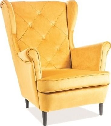 Lounge Chair Lady | size: Width: 75cm, Height: 101cm, Depth: 85cm | color: Yellow | image: 1 | variant: 1005020
