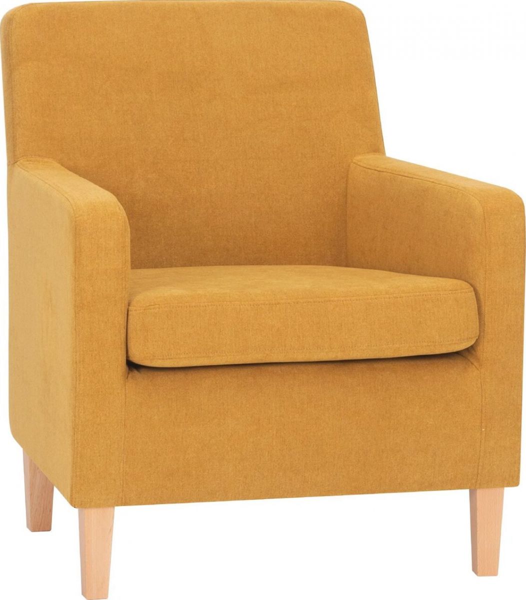 Lounge Chair Leene | size: Width: 68.5cm, Height: 84cm, Depth: 76cm | color: Yellow | image: 1 | variant: 1004860
