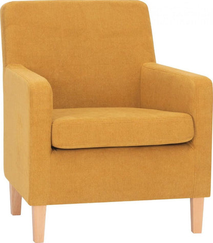 Lounge Chair Leene | size: Width: 68.5cm, Height: 84cm, Depth: 76cm | color: Yellow | image: 1 | variant: 1004860