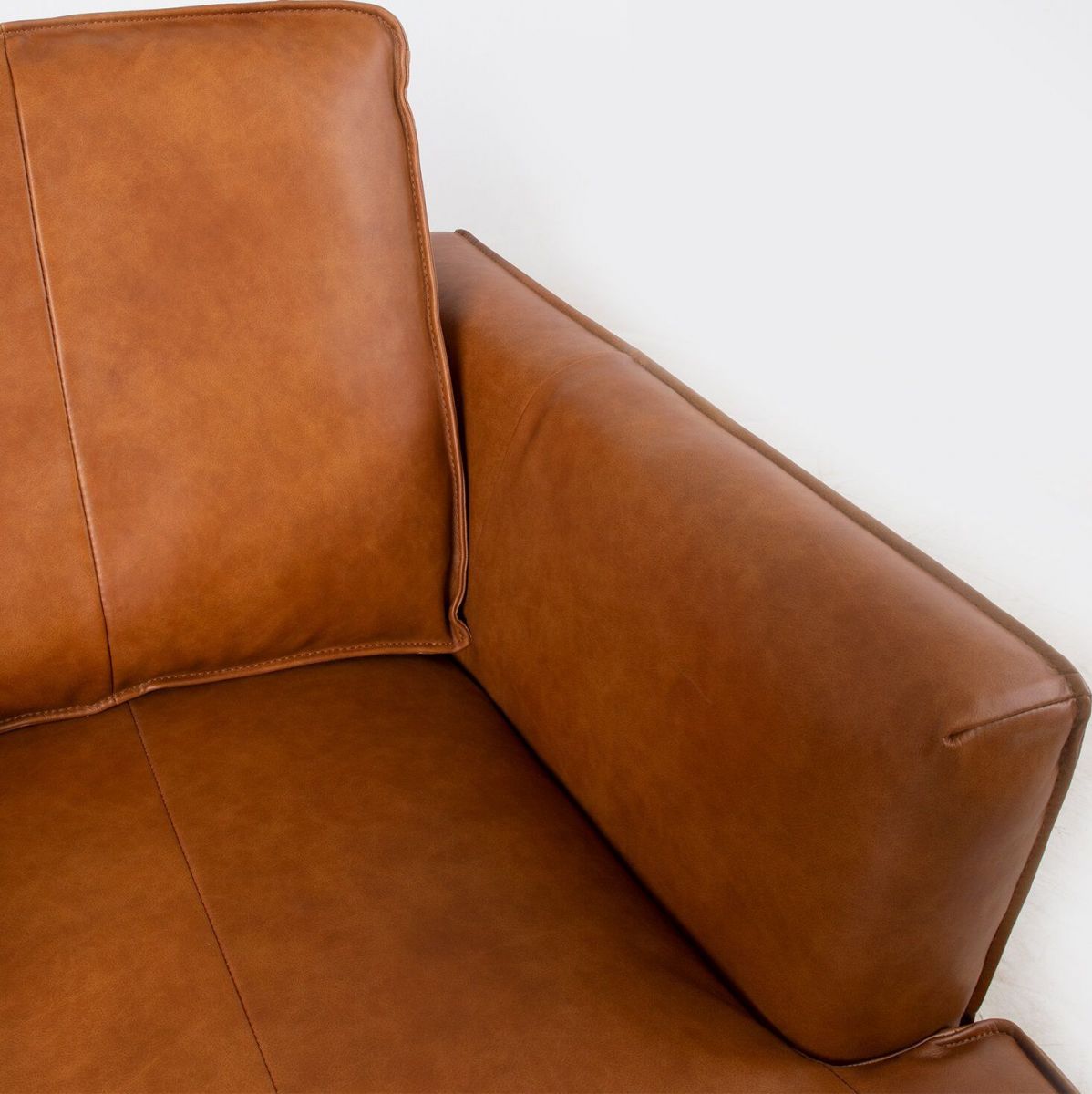 Lounge Chair Leo | size: Width: 80cm, Height: 85cm, Depth: 86cm | color: Brown | image: 5 | variant: 1011832