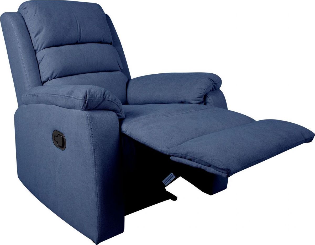Lounge Chair Lincoln | size: Width: 88cm, Height: 103cm, Depth: 95cm | color: Blue | image: 2 | variant: 1001035