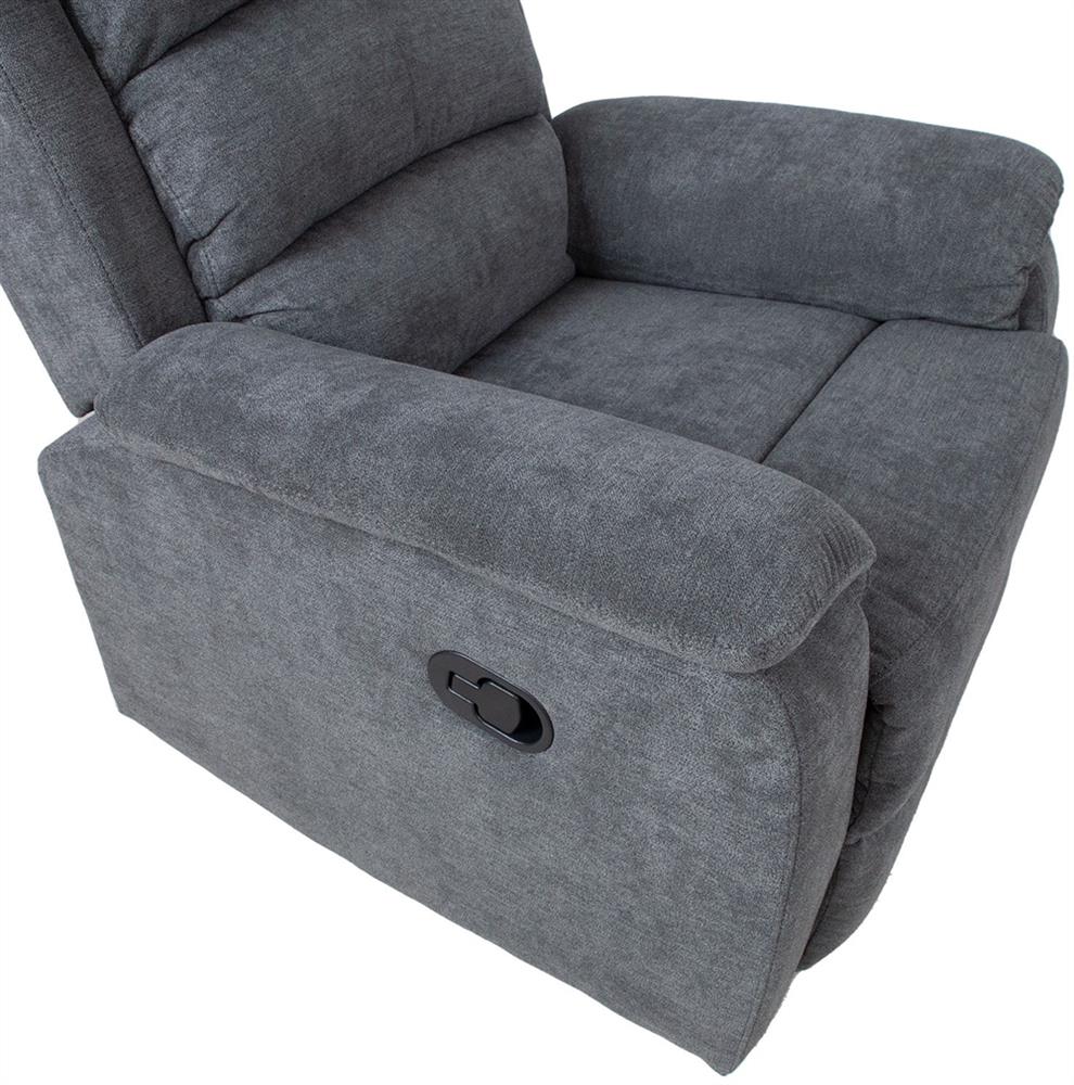 Lounge Chair Lincoln | size: Width: 88cm, Height: 103cm, Depth: 95cm | color: Gray | image: 8 | variant: 1001036