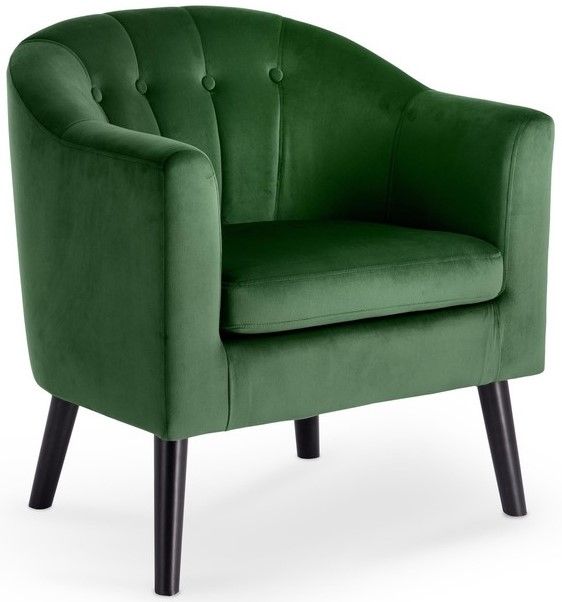 Lounge Chair Livorno | size: Width: 70cm, Height: 75cm, Depth: 64cm | color: Green | image: 1 | variant: 1002778