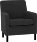 Lounge Chair Loone | size: Width: 68.5cm, Height: 84cm, Depth: 76cm | color: Gray | image: 1 | variant: 1004862