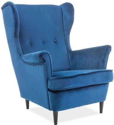 Lounge Chair Lord 1 | size: Width: 72cm, Height: 101cm, Depth: 56cm | color: Blue | image: 1 | variant: 1005025