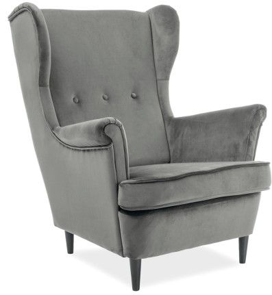 Lounge Chair Lord 1 | size: Width: 72cm, Height: 101cm, Depth: 56cm | color: Gray | image: 1 | variant: 1005024