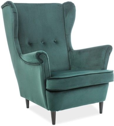 Lounge Chair Lord 1 | size: Width: 72cm, Height: 101cm, Depth: 56cm | color: Green | image: 1 | variant: 1005022