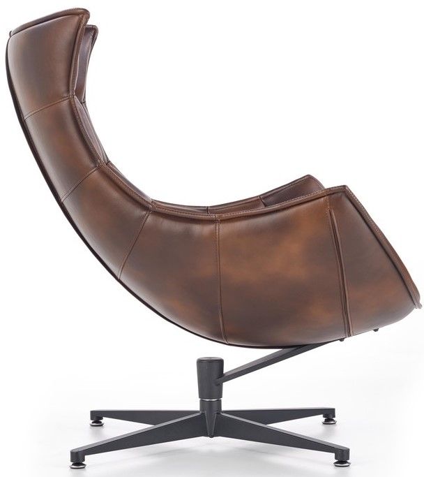 Lounge Chair Luxor | size: Width: 76cm, Height: 96cm, Depth: 84cm | color: Brown | image: 2 | variant: 1004666