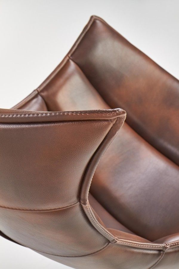 Lounge Chair Luxor | size: Width: 76cm, Height: 96cm, Depth: 84cm | color: Brown | image: 3 | variant: 1004666