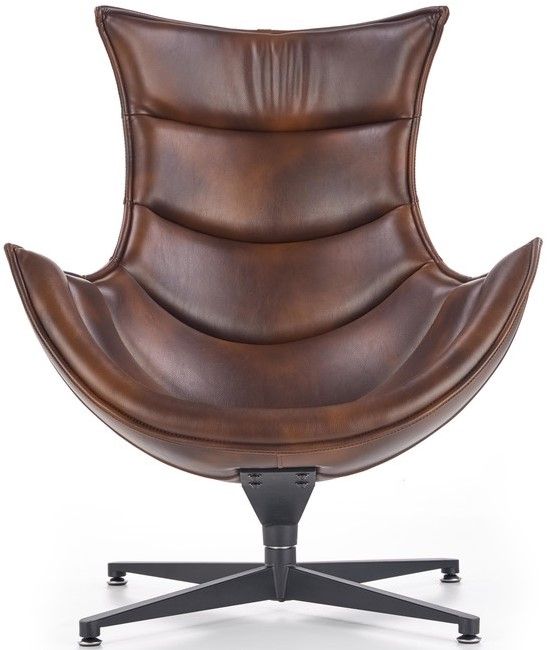 Lounge Chair Luxor | size: Width: 76cm, Height: 96cm, Depth: 84cm | color: Brown | image: 4 | variant: 1004666