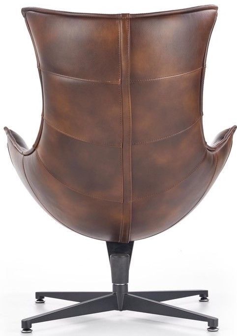Lounge Chair Luxor | size: Width: 76cm, Height: 96cm, Depth: 84cm | color: Brown | image: 5 | variant: 1004666