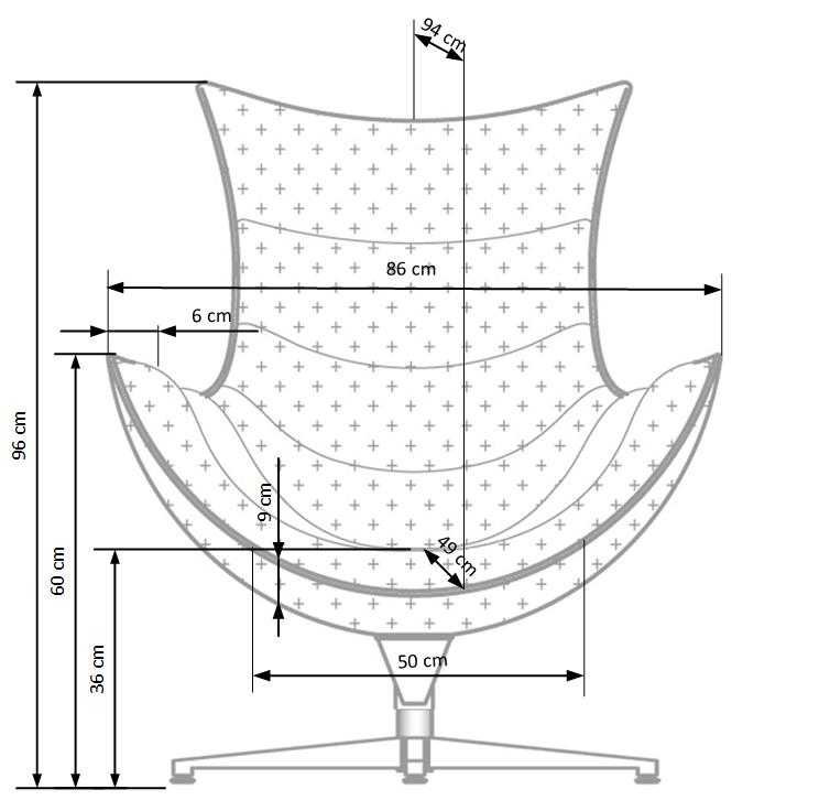Lounge Chair Luxor | size: Width: 76cm, Height: 96cm, Depth: 84cm | color: Brown | image: 7 | variant: 1004666