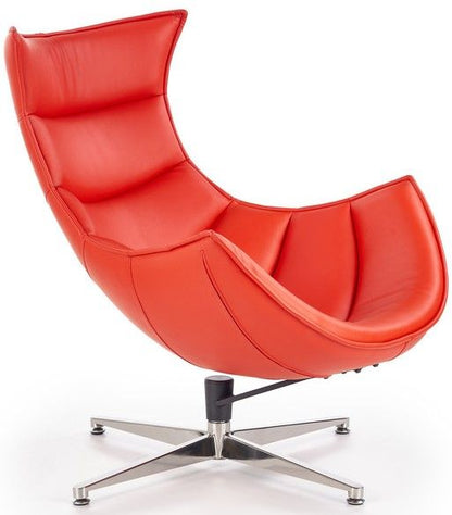 Lounge Chair Luxor | size: Width: 76cm, Height: 96cm, Depth: 84cm | color: Red | image: 1 | variant: 1004669