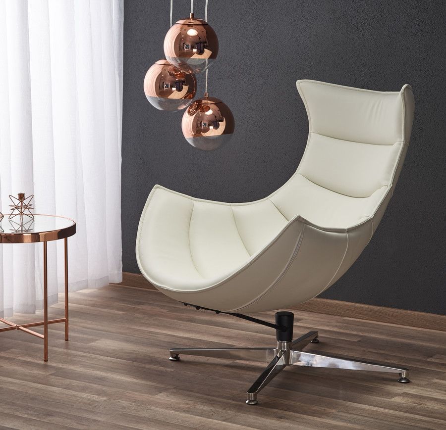Lounge Chair Luxor | size: Width: 76cm, Height: 96cm, Depth: 84cm | color: White | image: 6 | variant: 1004667