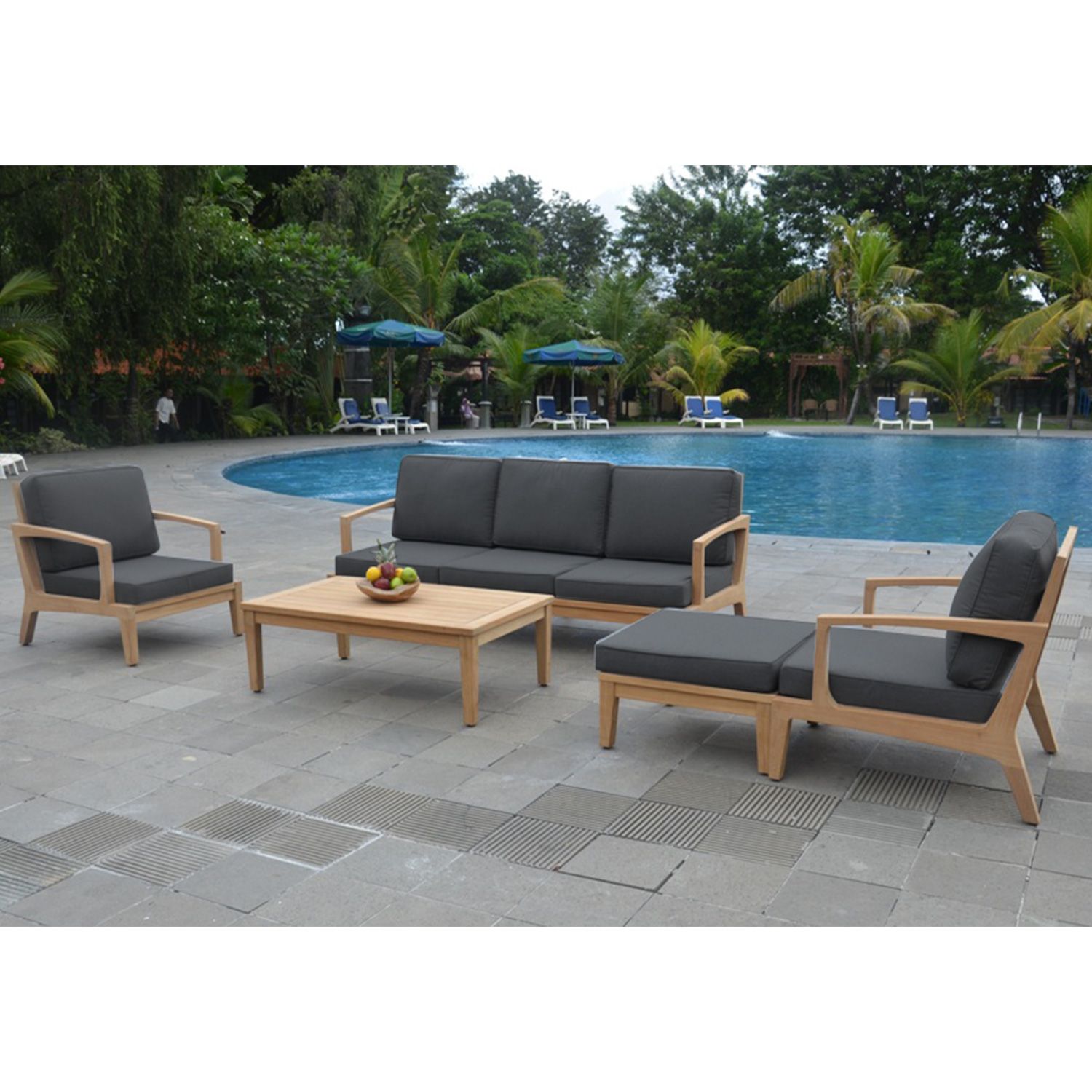 Lounge Chair Maldive | size: Width: 75cm, Height: 80cm, Depth: 90cm | color: Brown/Grey | image: 5 | variant: 1017817