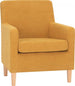 Lounge Chair Matlock | size: Width: 68.5cm, Height: 84cm, Depth: 76cm | color: Yellow | image: 1 | variant: 1001027
