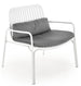 Lounge Chair Melby Leisure | size: Width: 77cm, Height: 75cm, Depth: 66cm | color: White/Grey | image: 1 | variant: 1004679
