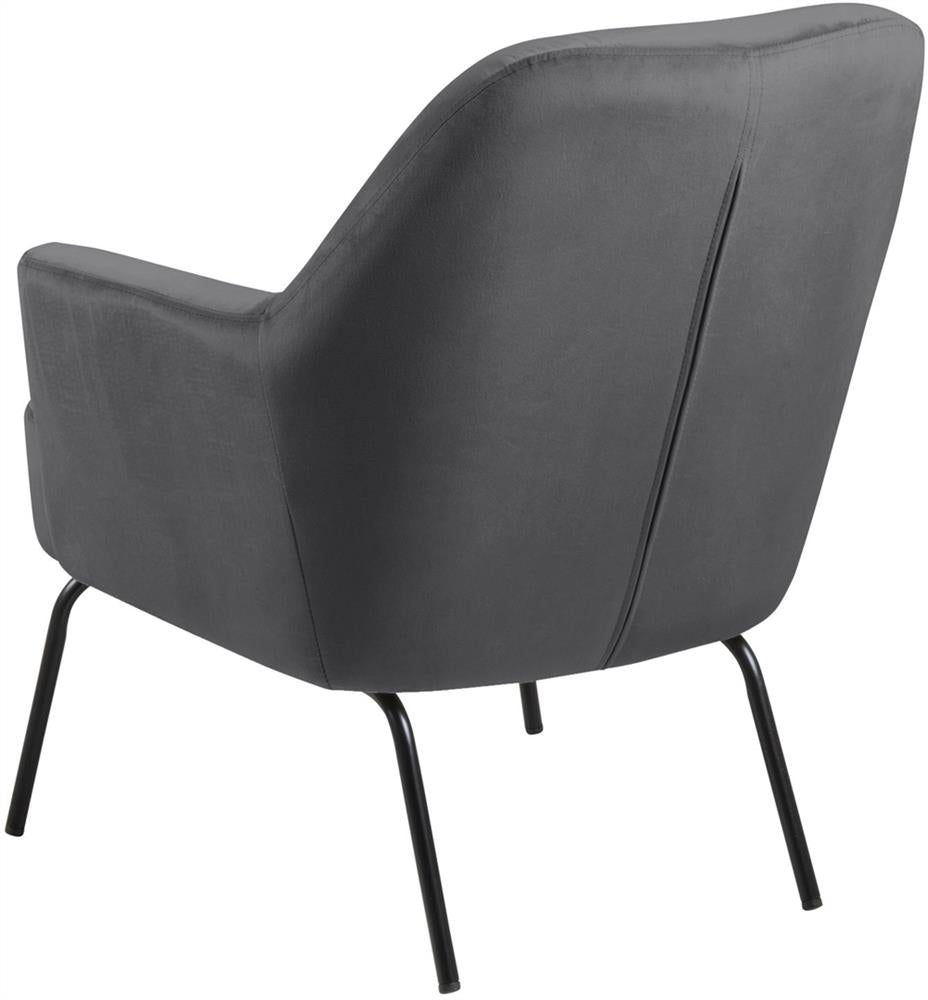 Lounge Chair Melissa | size: Width: 75cm, Height: 83cm, Depth: 75cm | color: Gray | image: 2 | variant: 1004878