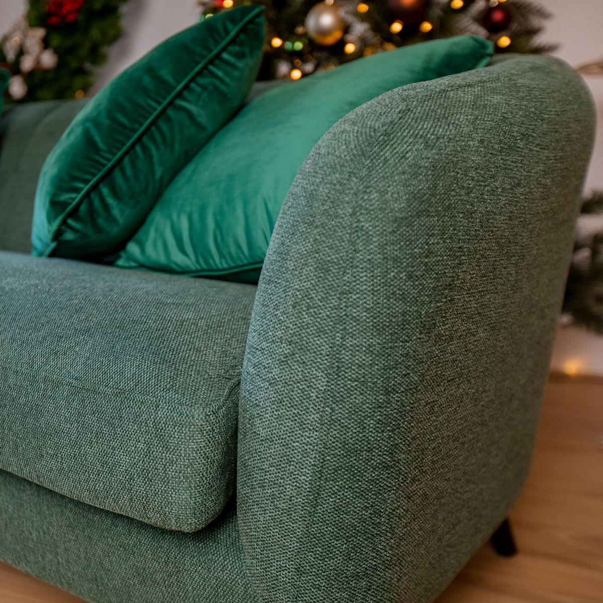 Lounge Chair Melody | size: Width: 100cm, Height: 76cm, Depth: 88cm | color: Green | image: 7 | variant: 1004883