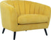 Lounge Chair Melody | size: Width: 100cm, Height: 76cm, Depth: 88cm | color: Yellow | image: 1 | variant: 1004881