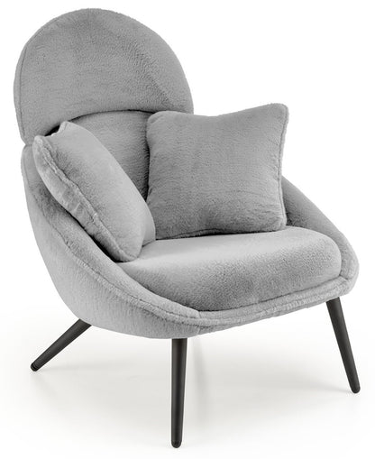 Lounge Chair Merry | size: Width: 80cm, Height: 95cm, Depth: 90cm | color: Black/Grey | image: 1 | variant: 1004691