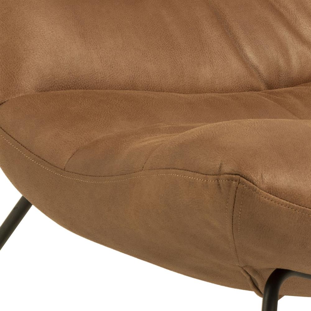 Lounge Chair Milford | size: Width: 82.5cm, Height: 97cm, Depth: 93cm | color: Brown | image: 4 | variant: 1004891