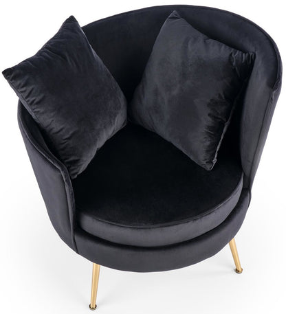 Lounge Chair Montreuil | size: Width: 90cm, Height: 87cm, Depth: 90cm | color: Black | image: 2 | variant: 1002674