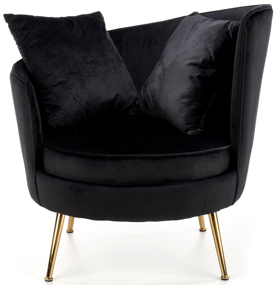 Lounge Chair Montreuil | size: Width: 90cm, Height: 87cm, Depth: 90cm | color: Black | image: 5 | variant: 1002674