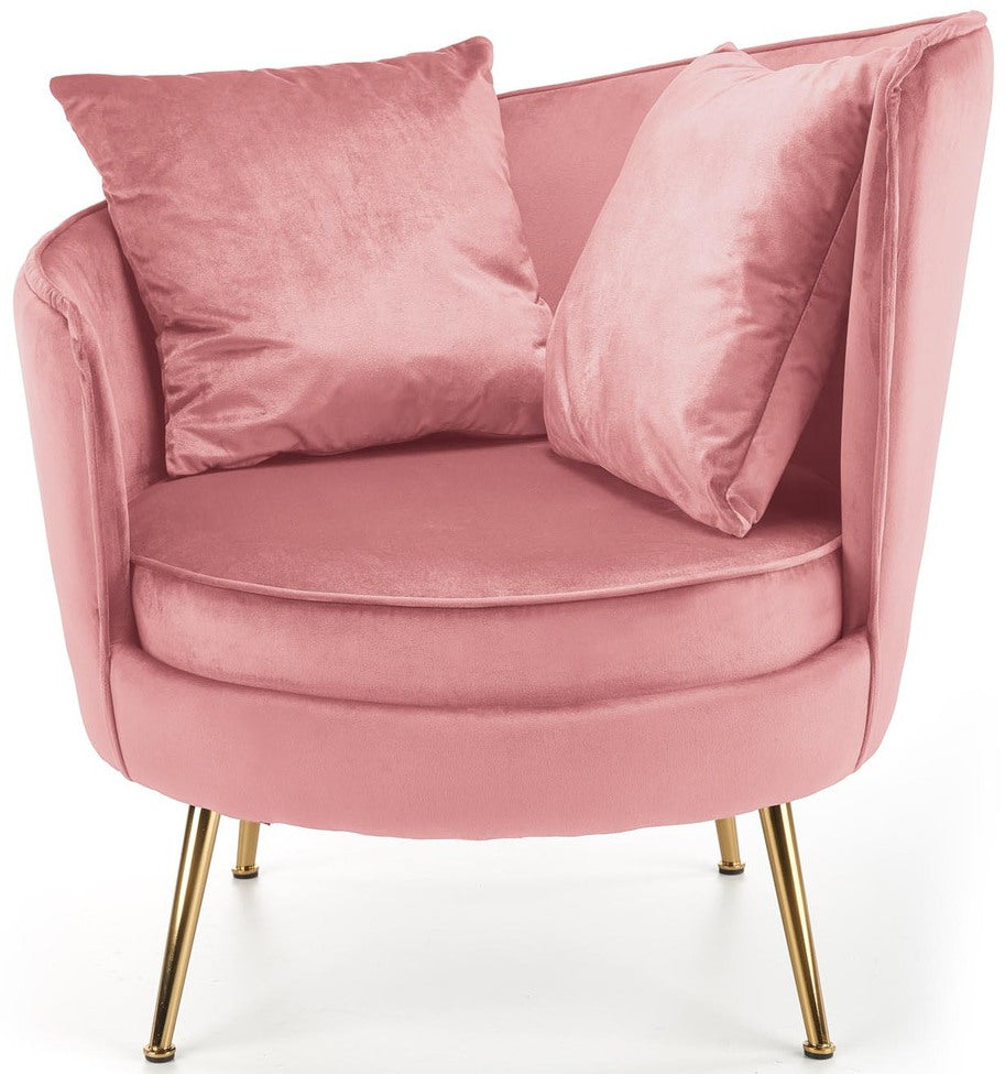 Lounge Chair Montreuil | size: Width: 90cm, Height: 87cm, Depth: 90cm | color: Pink | image: 3 | variant: 1002675