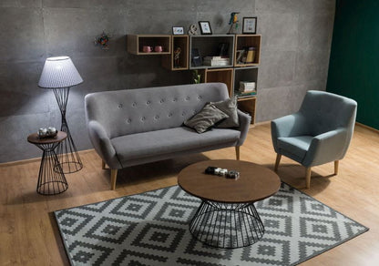 Lounge Chair Nordic 1 | size: Width: 76cm, Height: 90cm, Depth: 75cm | color: Gray | image: 3 | variant: 1005044