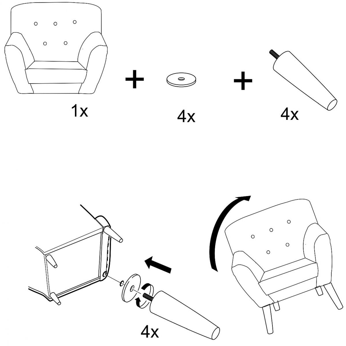 Lounge Chair Nordic 1 | size: Width: 76cm, Height: 90cm, Depth: 75cm | color: Gray | image: 4 | variant: 1005044