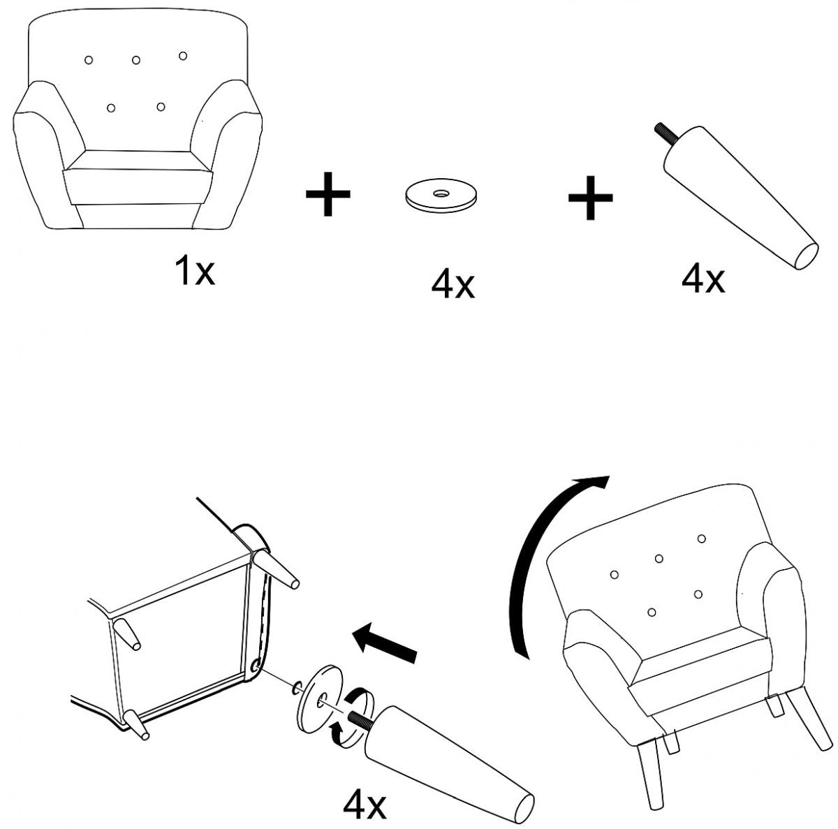 Lounge Chair Nordic 1 | size: Width: 76cm, Height: 90cm, Depth: 75cm | color: Green | image: 4 | variant: 1005045