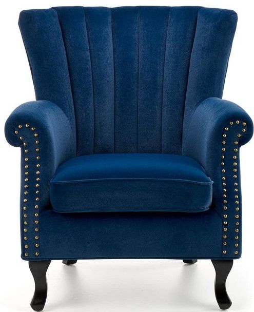 Lounge Chair Oristano | size: Width: 73cm, Height: 87cm, Depth: 70cm | color: Blue | image: 5 | variant: 1002837