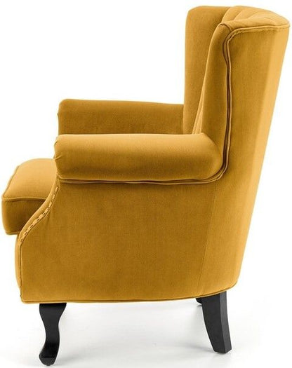 Lounge Chair Oristano | size: Width: 73cm, Height: 87cm, Depth: 70cm | color: Yellow | image: 2 | variant: 1002836