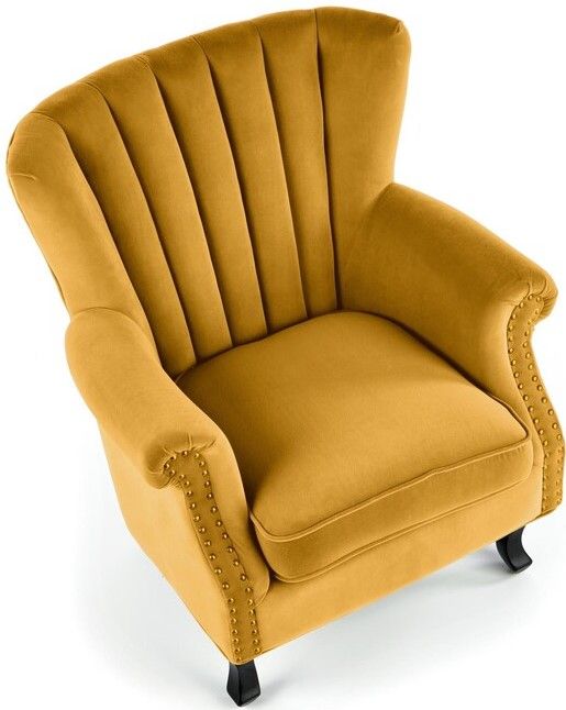 Lounge Chair Oristano | size: Width: 73cm, Height: 87cm, Depth: 70cm | color: Yellow | image: 5 | variant: 1002836
