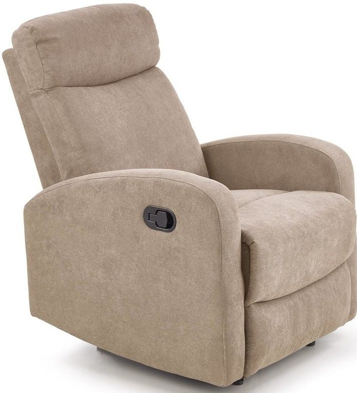 Lounge Chair Oslo 1S | size: Width: 75cm, Height: 100cm, Depth: 95cm | color: Beige | image: 1 | variant: 1005703