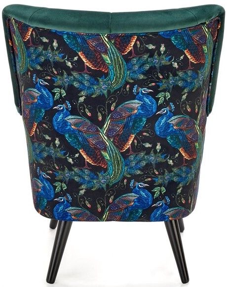 Lounge Chair Pagoni | size: Width: 67cm, Height: 95cm, Depth: 82cm | color: Multicolor/Green | image: 5 | variant: 1004700