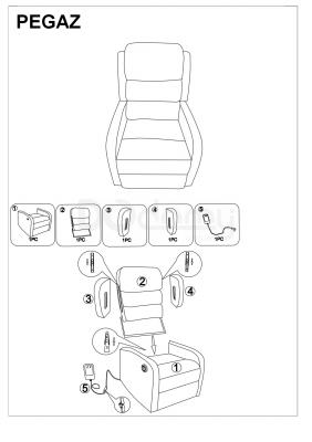 Lounge Chair Pegaz | size: Width: 64cm, Height: 102cm, Depth: 88cm | color: Gray | image: 4 | variant: 1005052