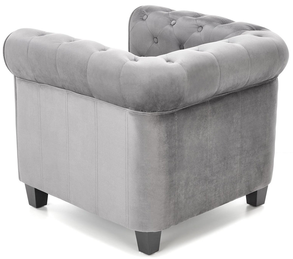 Lounge Chair Perugia | size: Width: 62cm, Height: 73cm, Depth: 75cm | color: Gray | image: 3 | variant: 1002748