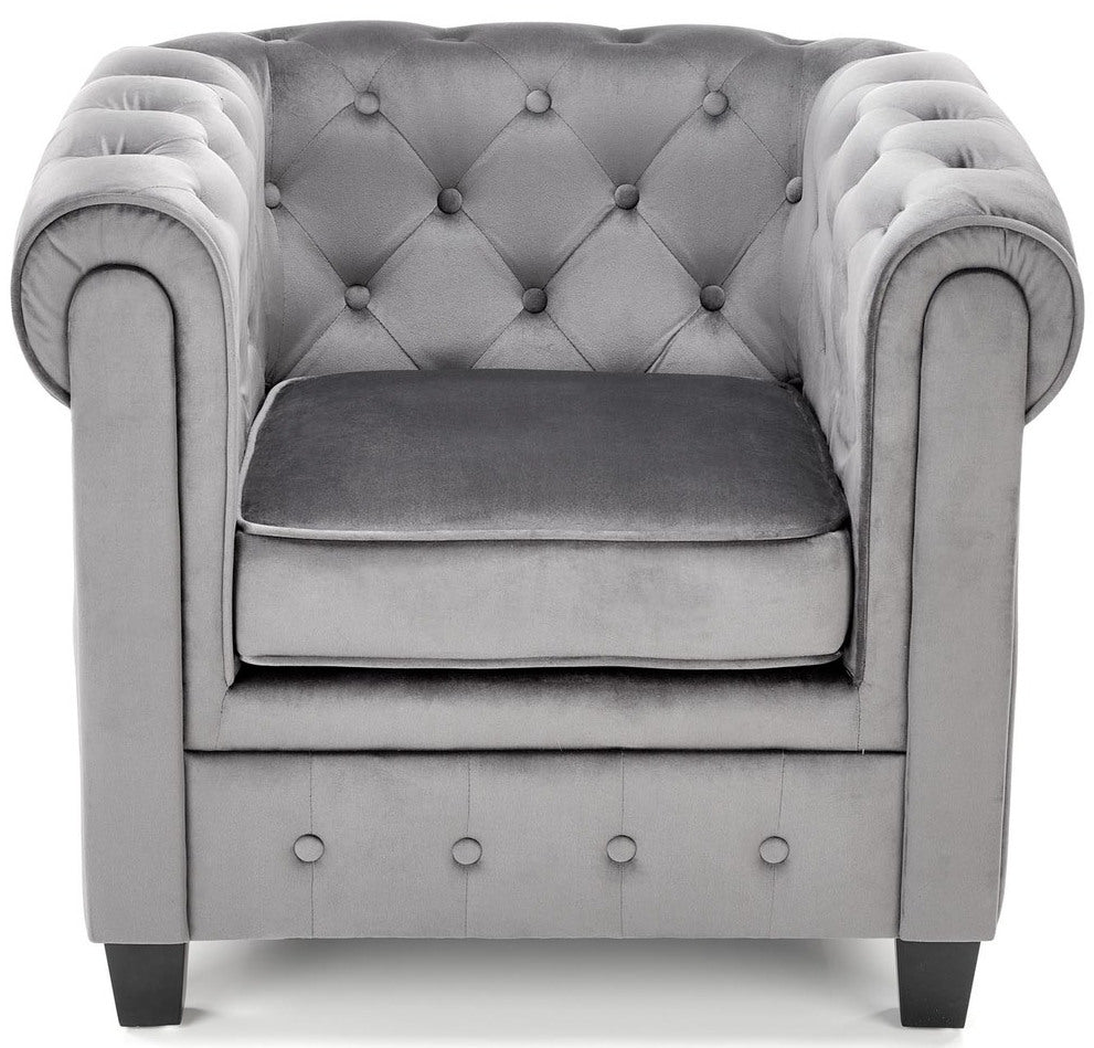 Lounge Chair Perugia | size: Width: 62cm, Height: 73cm, Depth: 75cm | color: Gray | image: 4 | variant: 1002748