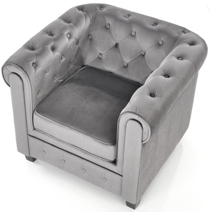 Lounge Chair Perugia | size: Width: 62cm, Height: 73cm, Depth: 75cm | color: Gray | image: 5 | variant: 1002748