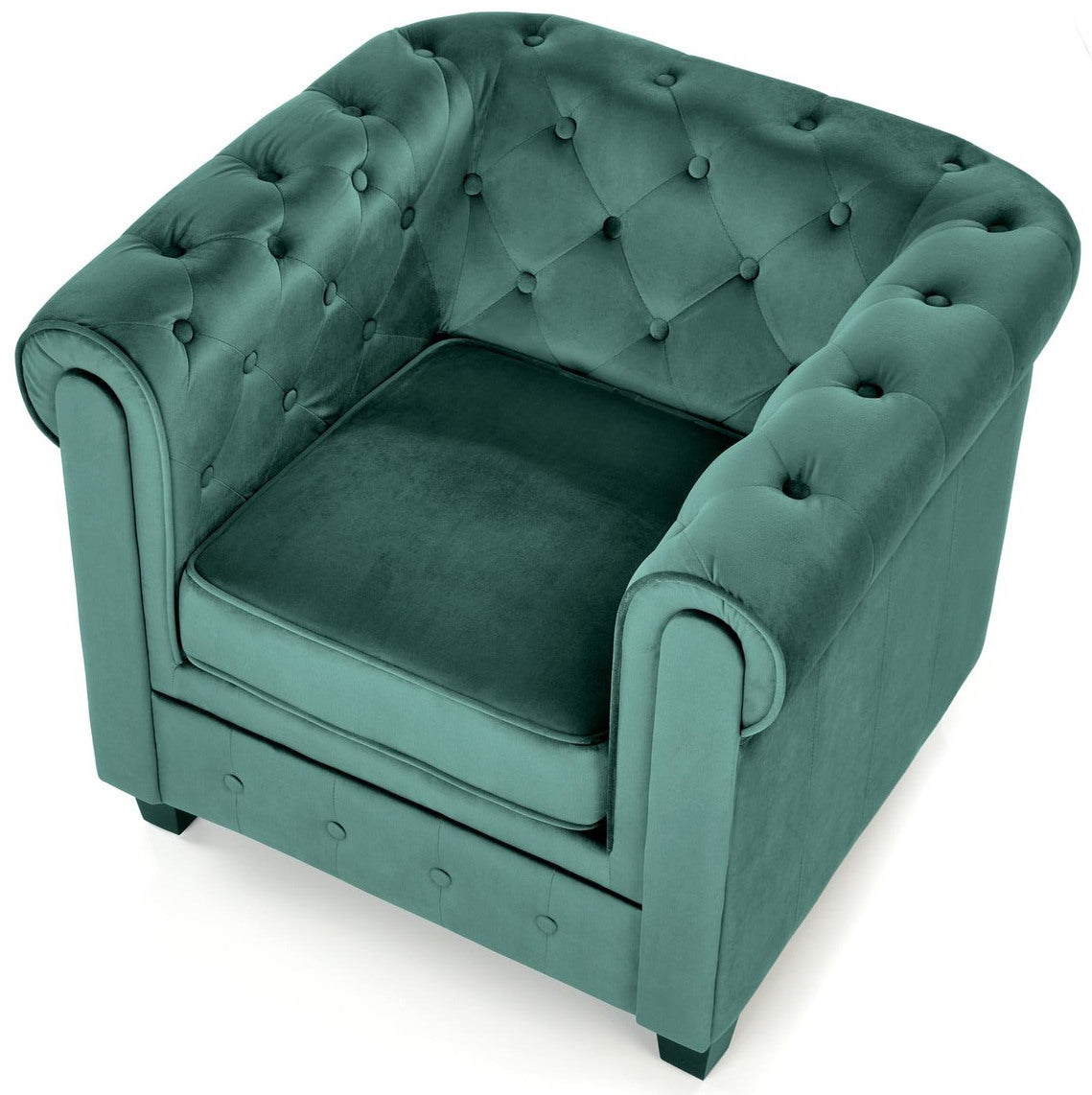 Lounge Chair Perugia | size: Width: 62cm, Height: 73cm, Depth: 75cm | color: Green | image: 5 | variant: 1002747
