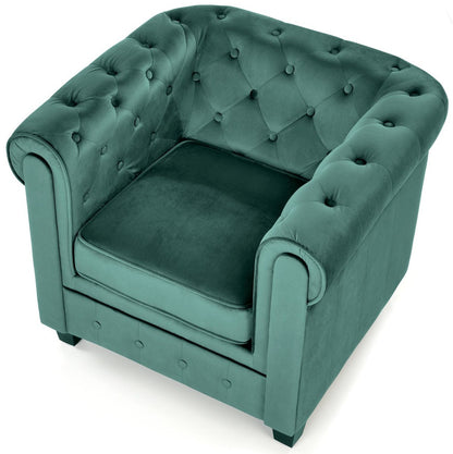 Lounge Chair Perugia | size: Width: 62cm, Height: 73cm, Depth: 75cm | color: Green | image: 5 | variant: 1002747
