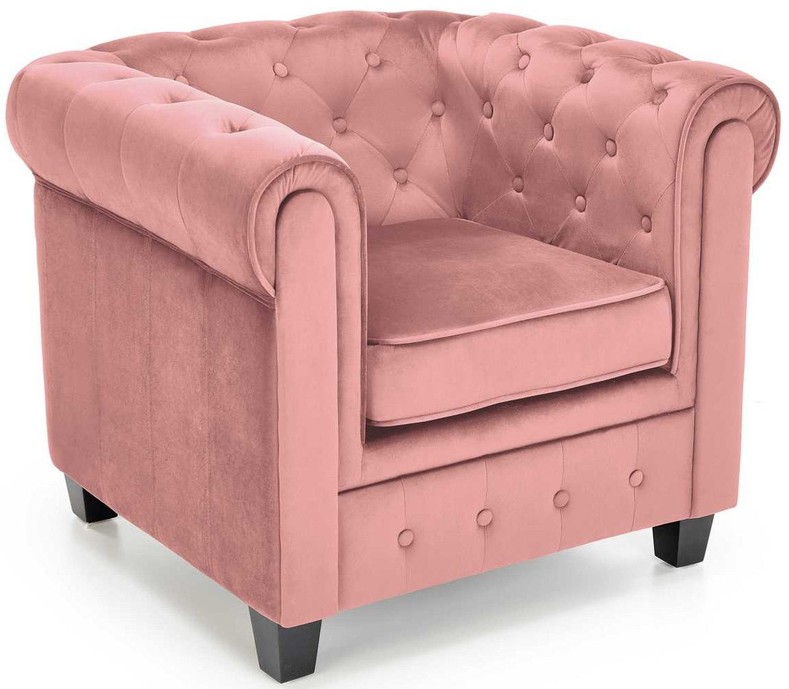 Lounge Chair Perugia | size: Width: 62cm, Height: 73cm, Depth: 75cm | color: Pink | image: 0 | variant: 1002749