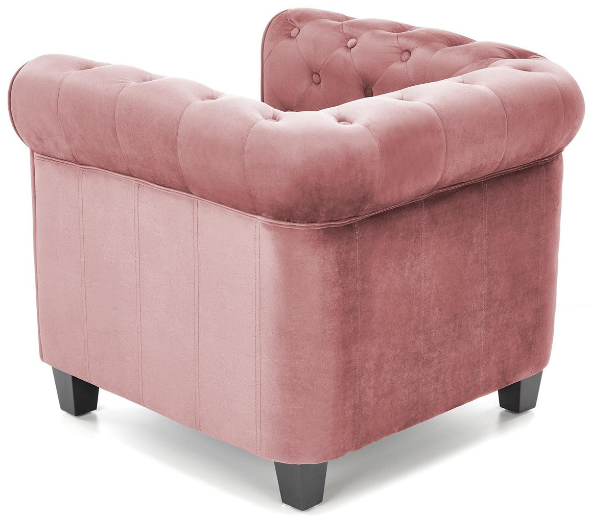 Lounge Chair Perugia | size: Width: 62cm, Height: 73cm, Depth: 75cm | color: Pink | image: 3 | variant: 1002749