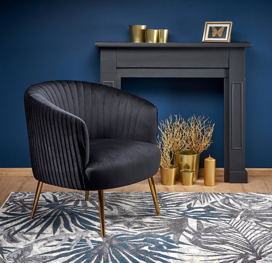 Lounge Chair Pisa | size: Width: 78cm, Height: 80cm, Depth: 72cm | color: Black | image: 8 | variant: 1002736